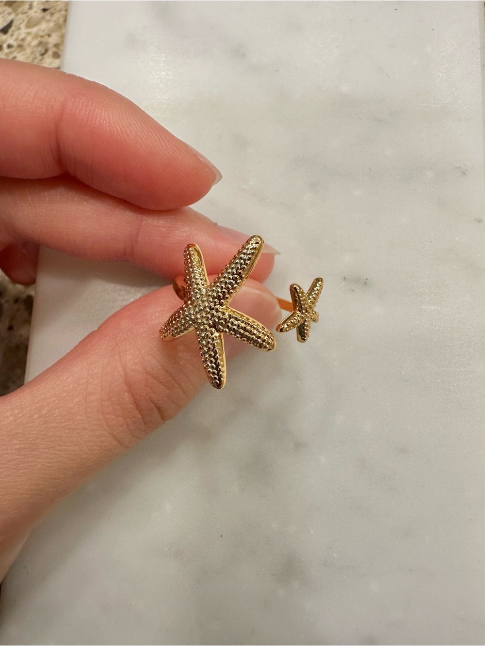 Adjustable starfish ring - Picture 3 of 3